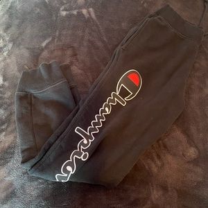 black champion sweatpants